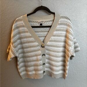 Universal Thread Cream Button-Up Cardigan